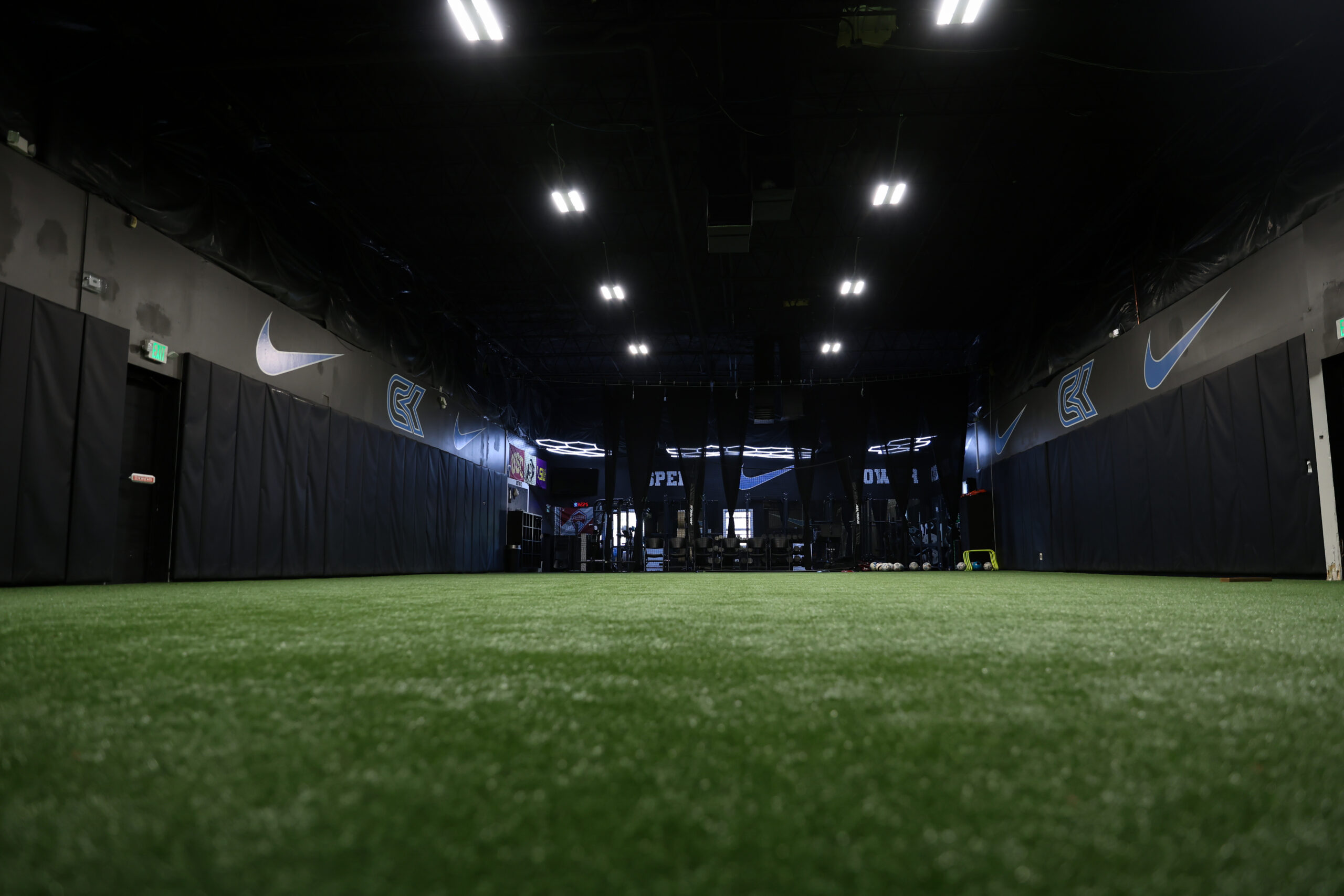 Concourse K indoor turf training area